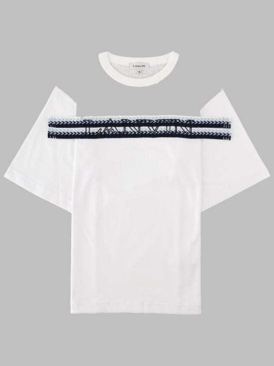 26SS [키즈] 랑방 티셔츠 N30362K N48 WHITE - LANVIN