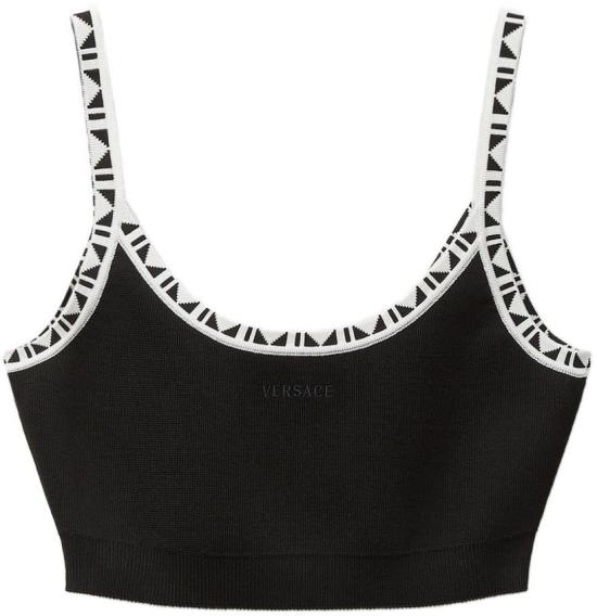 26FW 베르사체 민소매 티셔츠 10253561A183571B000 BLACK