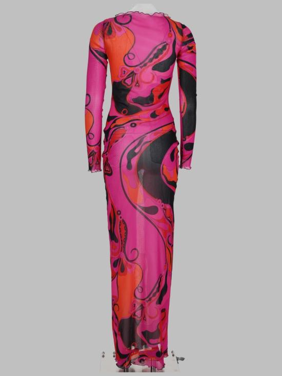 26FW 푸찌 원피스 6HJI35 6H739026 FUCHSIA - PUCCI