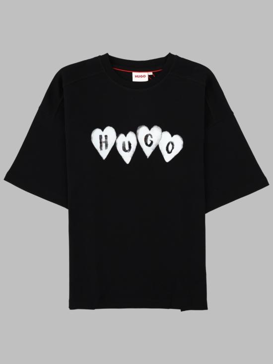 26FW [키즈] 휴고보스 티셔츠 G01052K 09B BLACK