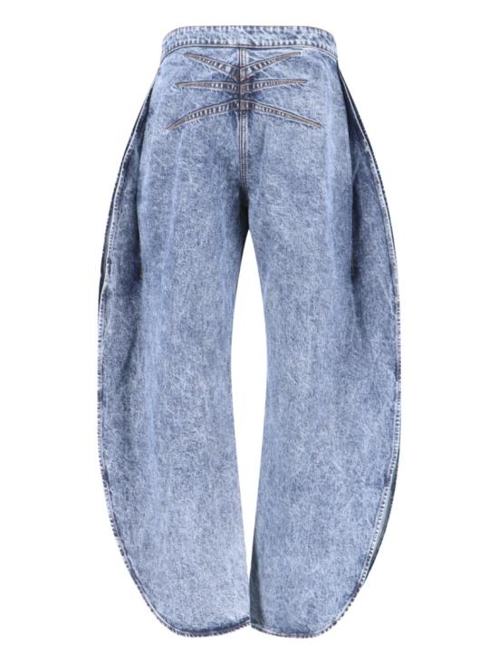 26SS 알라이아 페탈 데님 팬츠 팬츠 AA9P0253T535C524 Blue - ALAIA