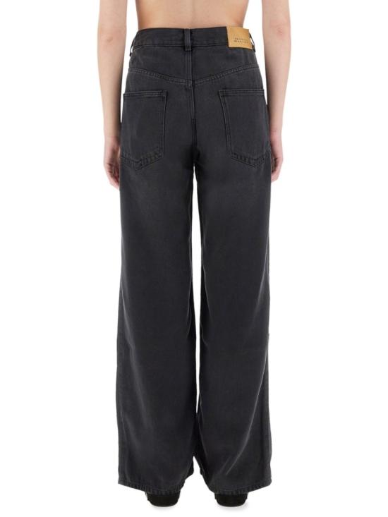 25FW 이자벨마랑 로다이나 가먼트 다이드 데님 진 로다이나 가먼트 다이드 데님 진 PA0554FA B1H07I02FK Black - ISABEL MARANT