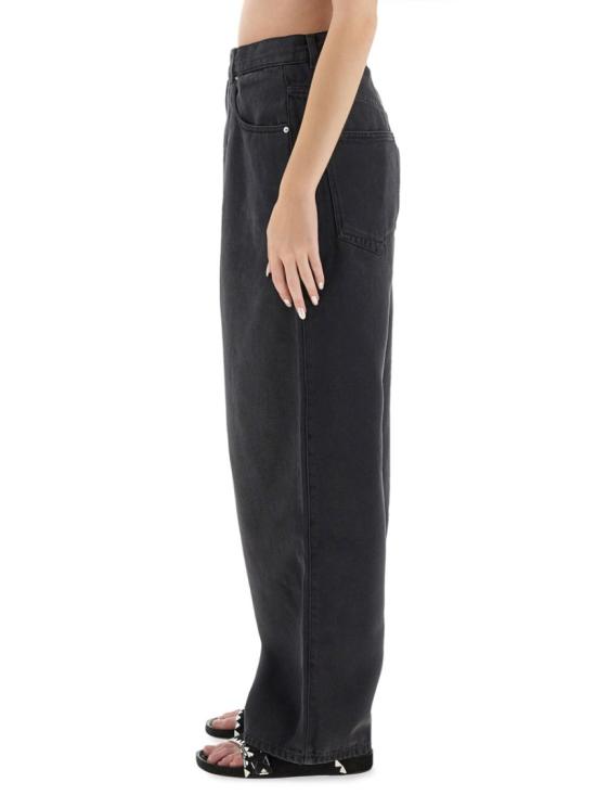 25FW 이자벨마랑 로다이나 가먼트 다이드 데님 진 로다이나 가먼트 다이드 데님 진 PA0554FA B1H07I02FK Black - ISABEL MARANT
