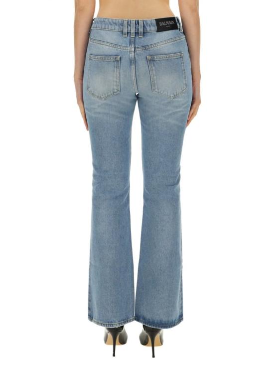  발망 데님 팬츠 DF1MJ130DE53 6FC Blue - BALMAIN