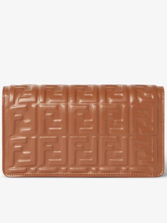 26FW 펜디 바게트 체인 지갑 8M0498 AAJD Brown - FENDI