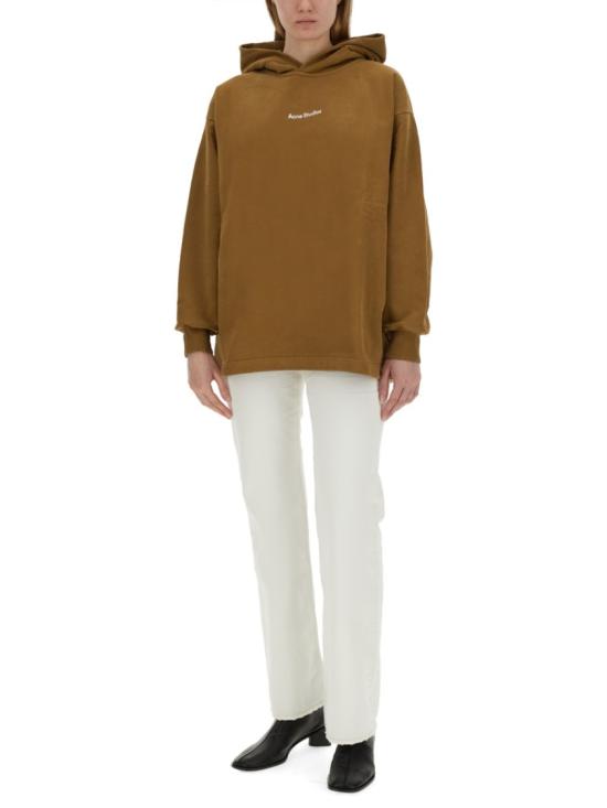  아크네 스튜디오 후드 티셔츠 AI0148 DGY Brown - ACNE STUDIOS