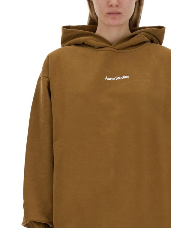  아크네 스튜디오 후드 티셔츠 AI0148 DGY Brown - ACNE STUDIOS