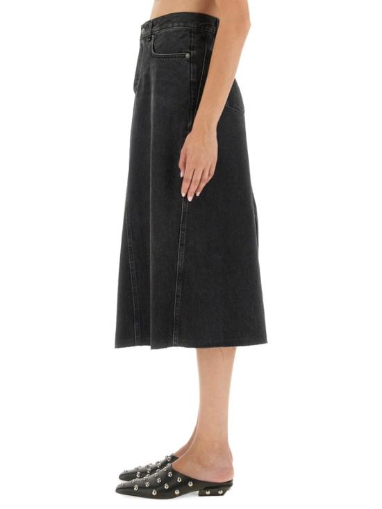 25FW 하이쿠레 데님 스커트 HEW08096DF119L0894 L0894 Black - HAIKURE