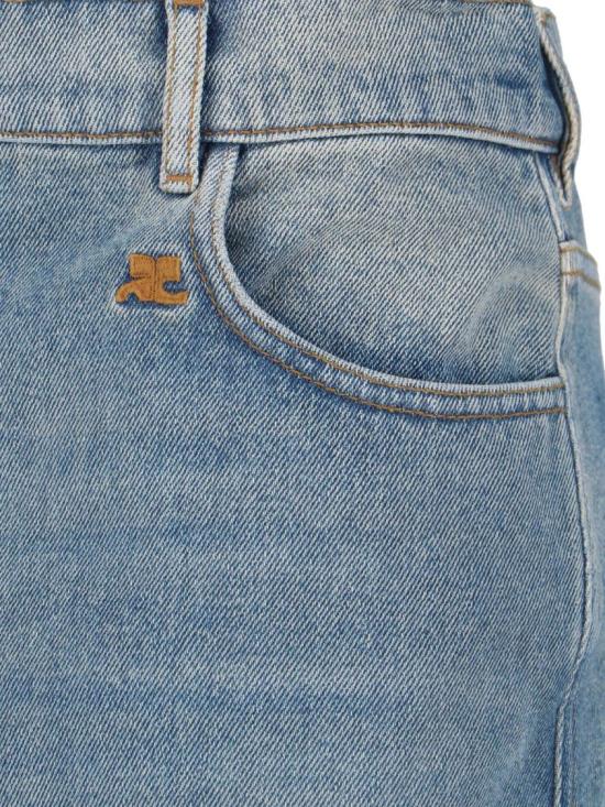 26SS 쿠레쥬 데님 스커트 126DJU346DE00587055 Blue - COURREGES