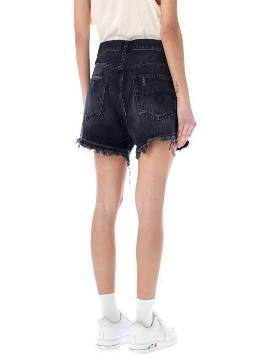 26SS 알13 데님 숏팬츠 R13W6055394B101A Black - R13