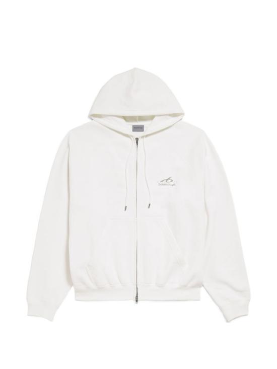 26FW 발렌시아가 긴팔 티셔츠 A0016V TUVQ59000 White