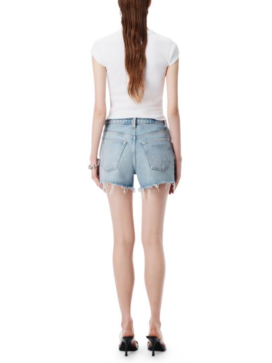 26SS 알렉산더 왕 데님 숏팬츠 4DC1264957470C White - ALEXANDER WANG