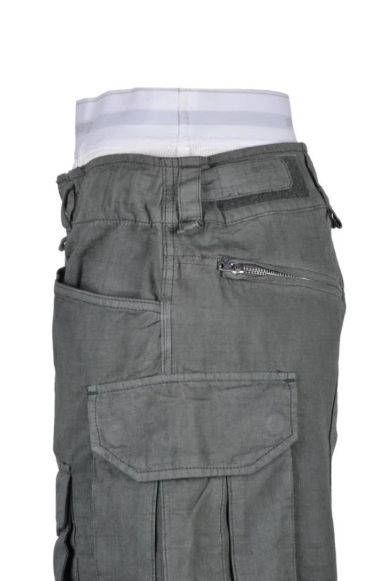 25SS 알렉산더 왕 스트레이트 팬츠 편안한 카고  - 밀리터리 그린 - ALEXANDER WANG