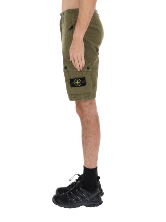  스톤 아일랜드 숏팬츠 L100019 S00WAV015G Green - STONE ISLAND