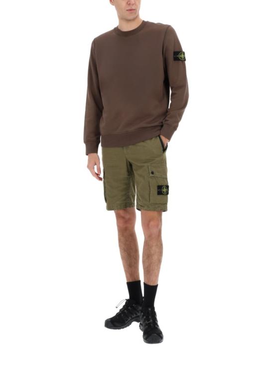  스톤 아일랜드 숏팬츠 L100019 S00WAV015G Green - STONE ISLAND