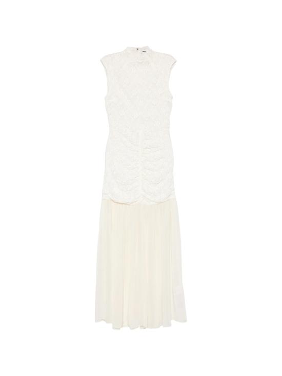 26FW 로테이트 롱 원피스 116307 857 Bianco