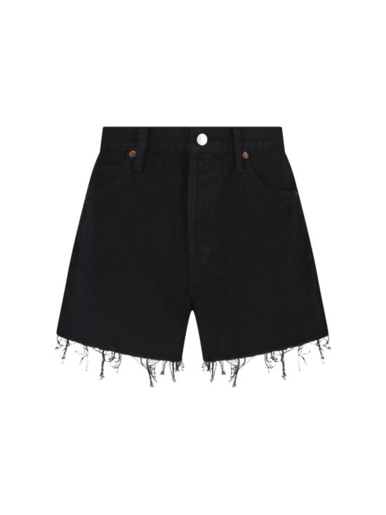 26SS 리던 데님 숏팬츠 184 04WBRZSHTWASHED BLACK Black