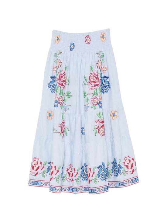 26SS ORSINA 스커트 FLOWER SKIRT PLIGHTBLUE Light Blue