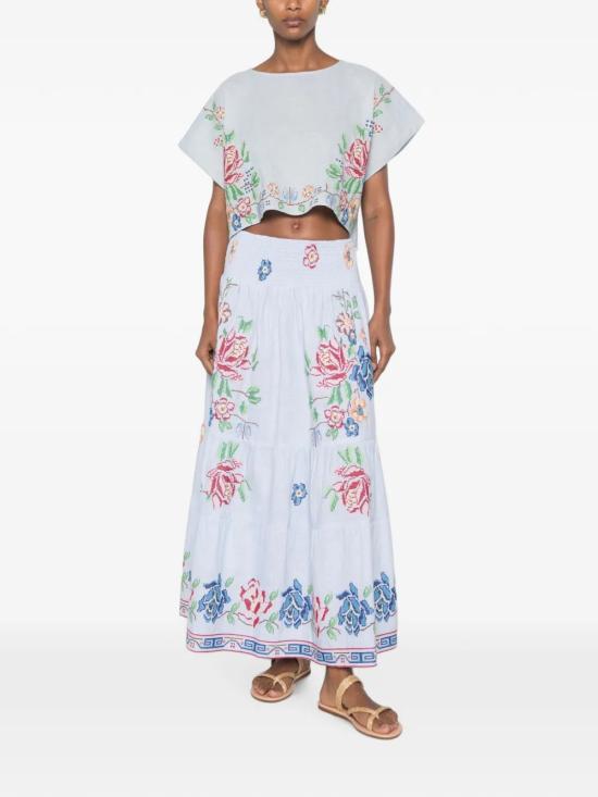 26SS ORSINA 스커트 FLOWER SKIRT PLIGHTBLUE Light Blue - OTHER BRANDS
