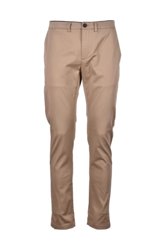  디파트먼트5 스트레이트 팬츠 신축성 있는 바지 - 베이지색