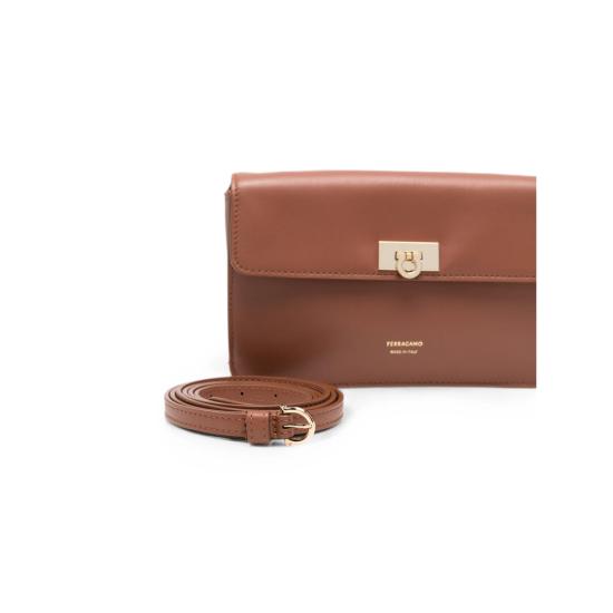 26FW 살바토레 페라가모 토트백 221165 0795688 COGNA BROWN - SALVATORE FERRAGAMO