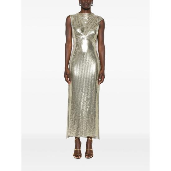 26FW 파코라반 미디 원피스 26AIRO378 MH0006 P766 GOLD - PACO RABANNE