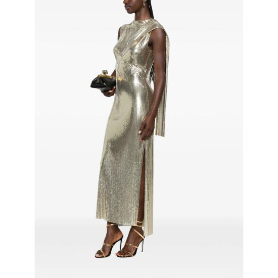 26FW 파코라반 미디 원피스 26AIRO378 MH0006 P766 GOLD - PACO RABANNE