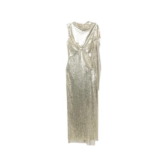 26FW 파코라반 미디 원피스 26AIRO378 MH0006 P766 GOLD