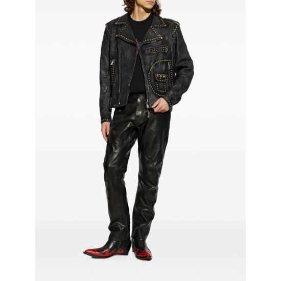 26FW 디스퀘어드2 바이커 자켓 D07056 S74AM1741 900 BLACK - DSQUARED2