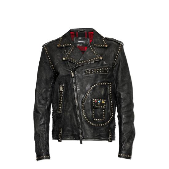 26FW 디스퀘어드2 바이커 자켓 D07056 S74AM1741 900 BLACK