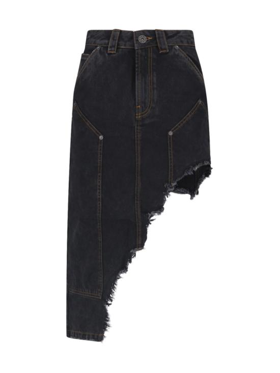 25FW 바퀘라 데님 스커트 VAQ10S0021 Black