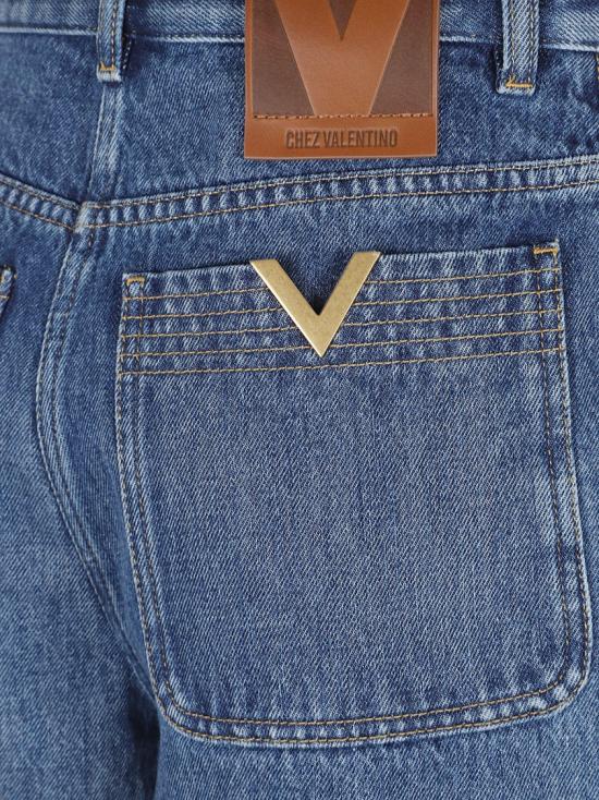 26SS 발렌티노 가라바니 데님 숏팬츠 8B3DD28S9Y8 558 Blue - VALENTINO GARAVANI