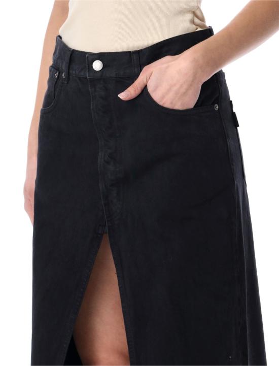 26SS 하이쿠레 데님 스커트 HEW08111GF183PXT0491 Black - HAIKURE