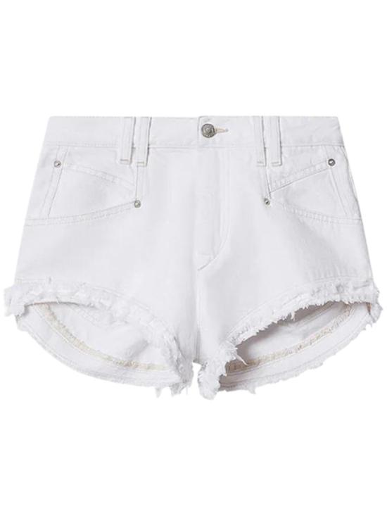 26SS 이자벨마랑에뚜왈 데님 숏팬츠 26PSH0283FA D1H02I20WH White