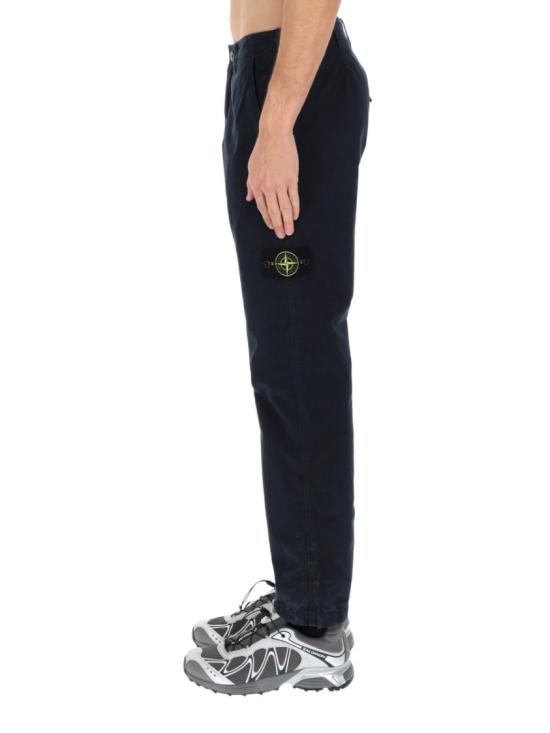  스톤 아일랜드 트레이닝/조거 팬츠 3100044 S00WAV0120 Black - STONE ISLAND