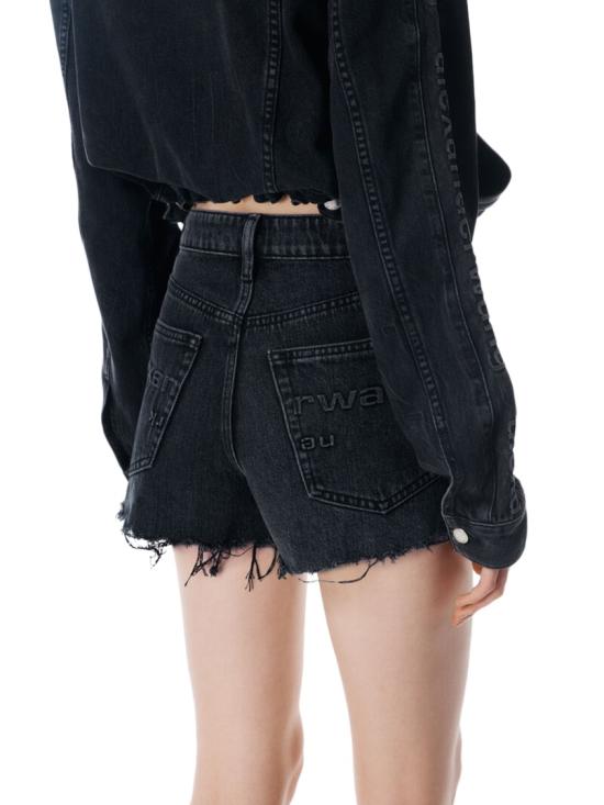 26SS 알렉산더 왕 데님 숏팬츠 4DC2244301031 Black - ALEXANDER WANG