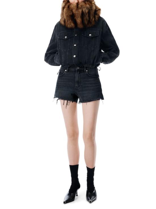 26SS 알렉산더 왕 데님 숏팬츠 4DC2244301031 Black