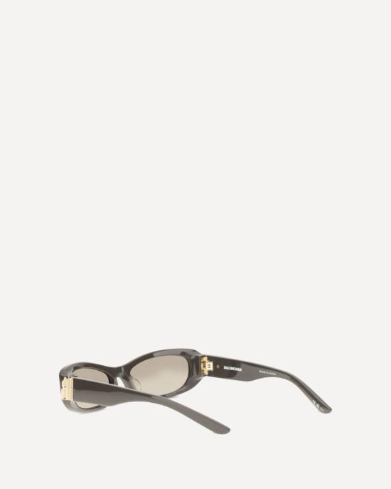 26FW 발렌시아가 코스모 아세테이트 스탠다드 핏 직사각형 선글라스 A000TT T00392265 DARK CHOCOLATE BROWN