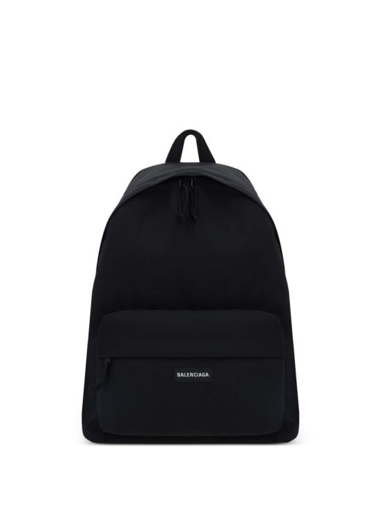 26FW 발렌시아가 로고 패치 익스플로러 백팩 503221 2VZ371000 Black