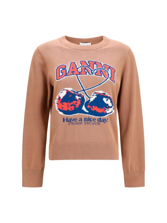 26FW 가니 스웨터 A1150014 118 Camel