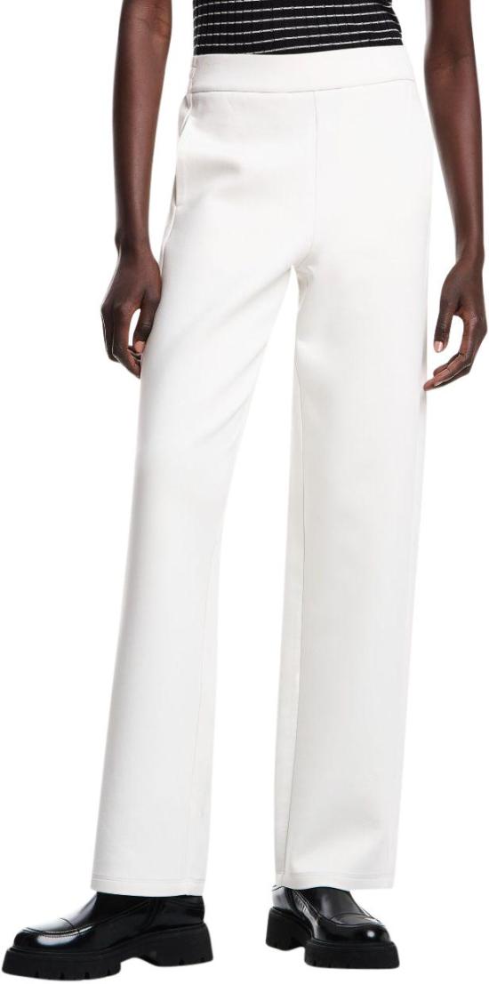 25FW 엠포리오 아르마니 스트레이트 팬츠 EW002797AF10002U1144 WHITE - EMPORIO ARMANI