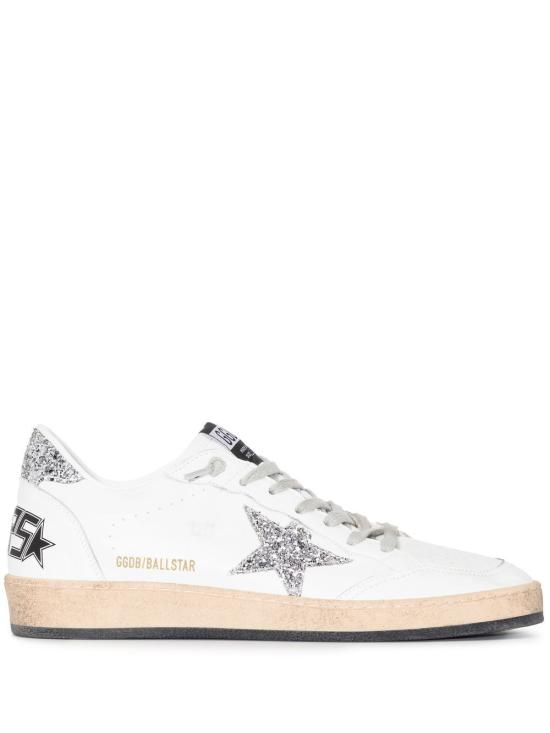 26FW 골든구스 글리터 스타 볼스타 스니커즈 GWF00117 F00377311325 White silver - GOLDEN GOOSE