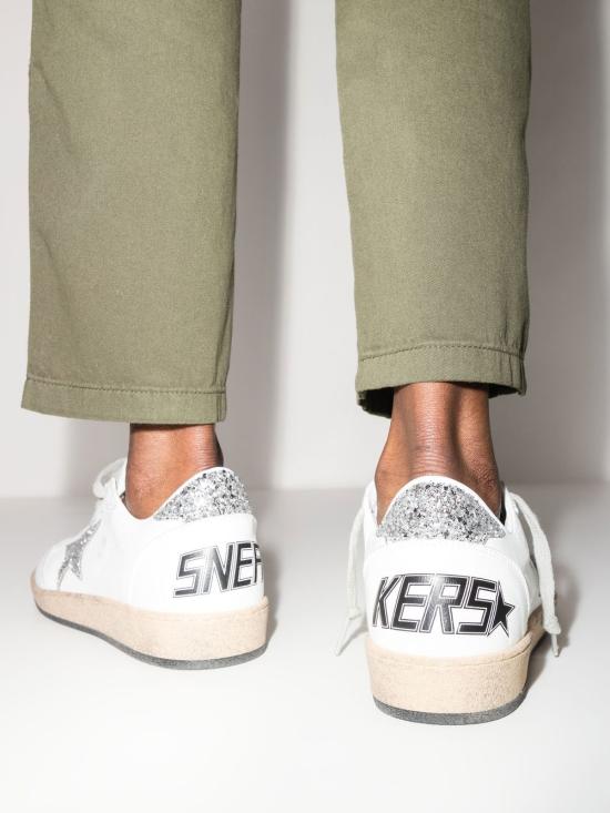 26FW 골든구스 글리터 스타 볼스타 스니커즈 GWF00117 F00377311325 White silver - GOLDEN GOOSE