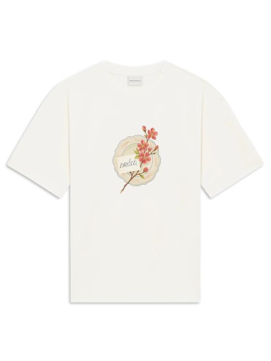 26FW 드롤드무슈 반팔 티셔츠 LTS329CO248 OW Bianco
