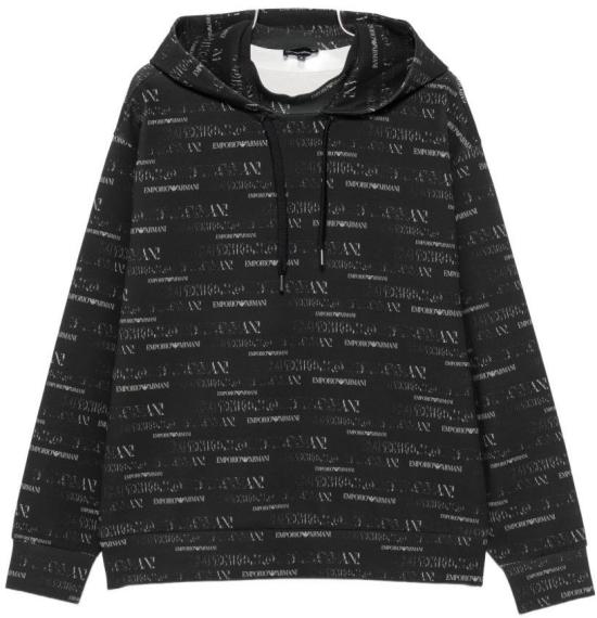 26FW 엠포리오 아르마니 후드 티셔츠 EM006861AF10013FB563 NAVY