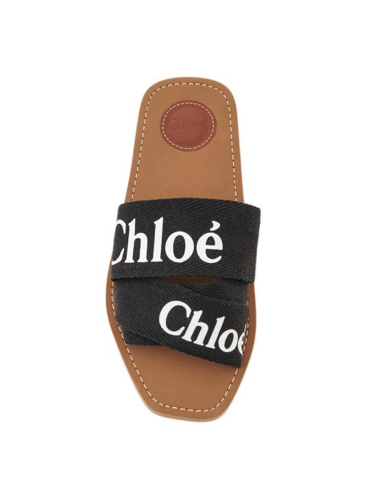 26FW 끌로에 우디 플랫 뮬 CHC22U188Z3 001 Nero - CHLOE
