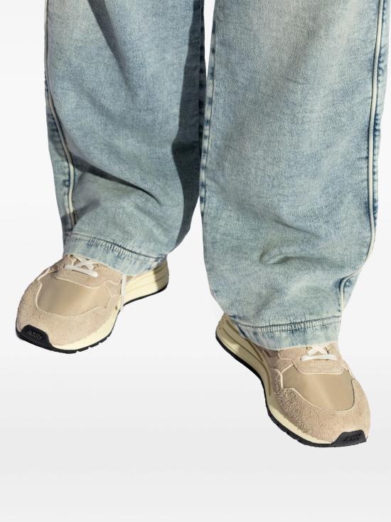 26FW 오트리 릴윈드 로우 나일론 스웨이드 스니커즈 WWLM NC08 Beige - AUTRY