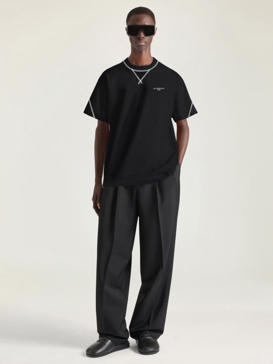 26FW 지방시 반팔 티셔츠 BM71P53YR8 001 Nero - GIVENCHY
