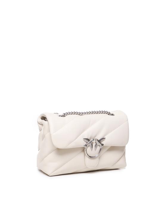 26FW 핑코 크로스백 100038 A0F2Z14O BIANCO SETA OLD SILVER - PINKO