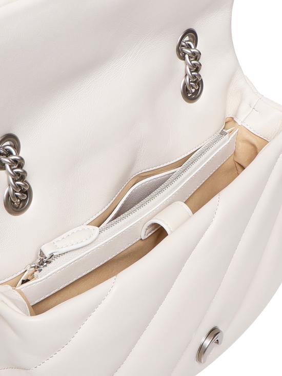 26FW 핑코 크로스백 100038 A0F2Z14O BIANCO SETA OLD SILVER - PINKO